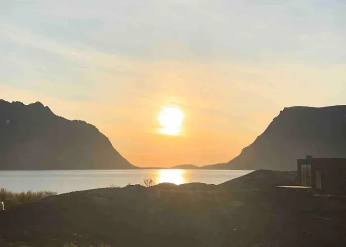 Designhytte Med Jacuzzi Sentralt I Lofoten 度假居 Kleppstad