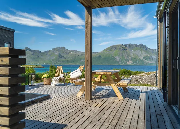 Casa de Férias Designhytte Med Jacuzzi Sentralt I Lofoten *