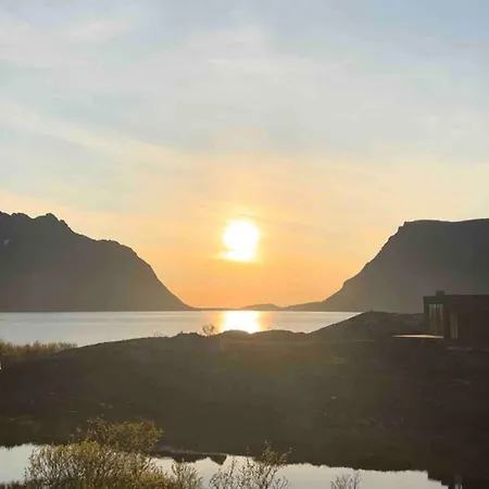 Designhytte Med Jacuzzi Sentralt I Lofoten 度假居 Kleppstad