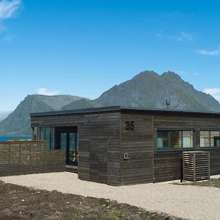 度假居 Designhytte Med Jacuzzi Sentralt I Lofoten
